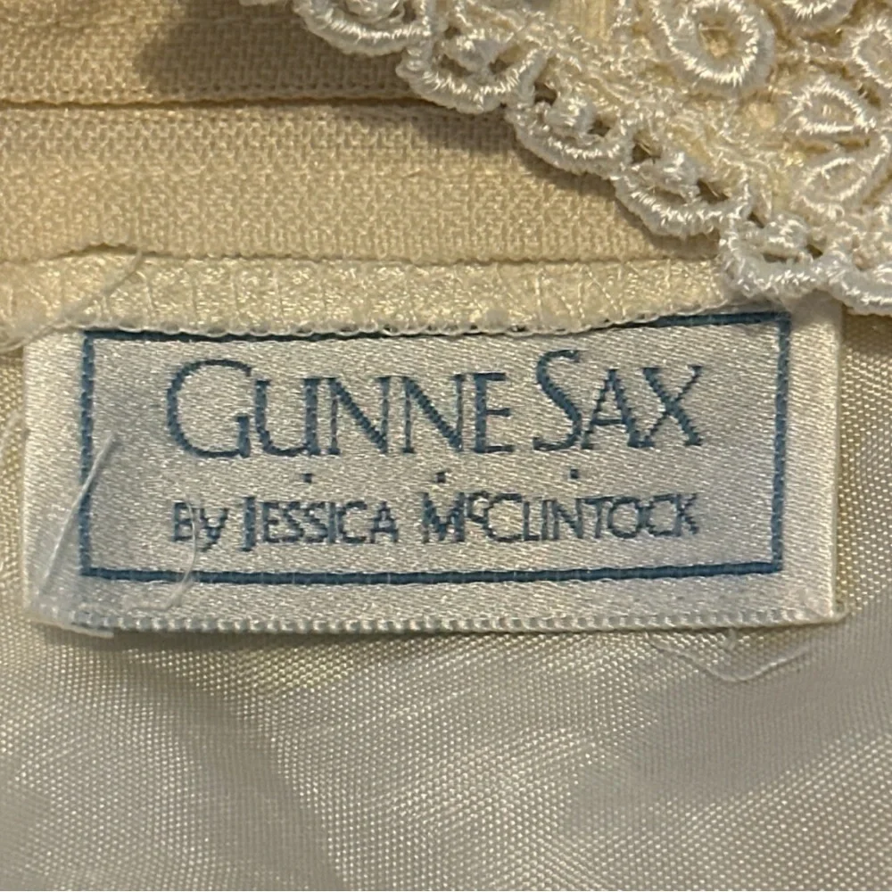 Gunne Sax Cream Lace Formal Kids Dress